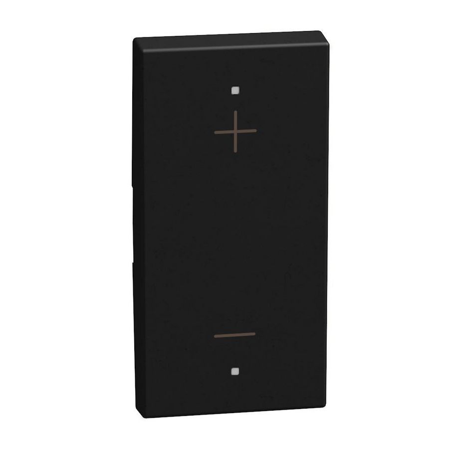 Light Now toets pictogram + en MyHOME 1 module zwart