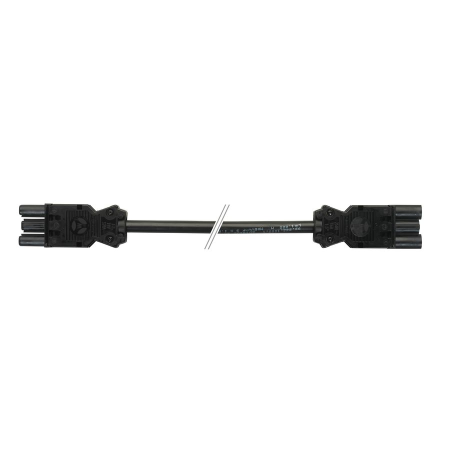 Koppelsnoer bus/stekker GST o.g. 0,5m zwart