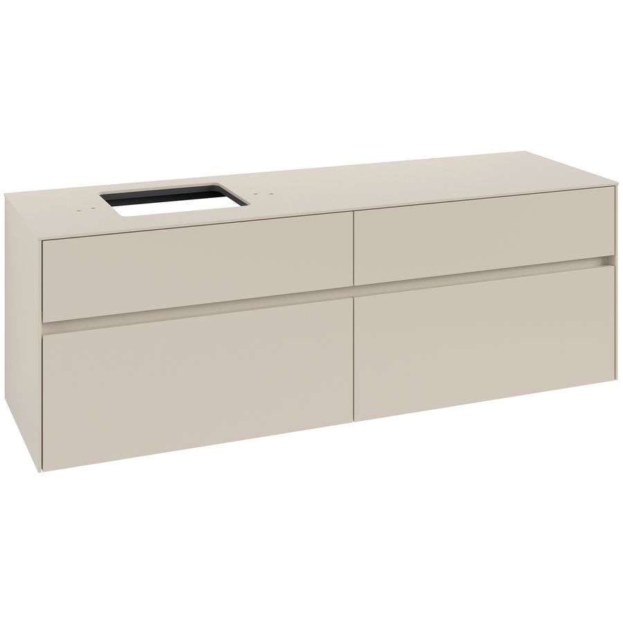 Wastafelonderkast Collaro 1600x548x500mm Cashmere Grey C13500VN
