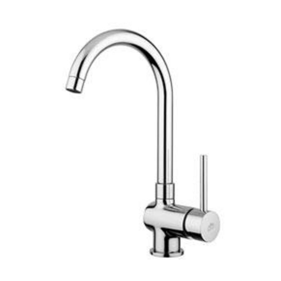 Keukenkraan STICK chroom 1-hendel draaibare uitloop 190mm