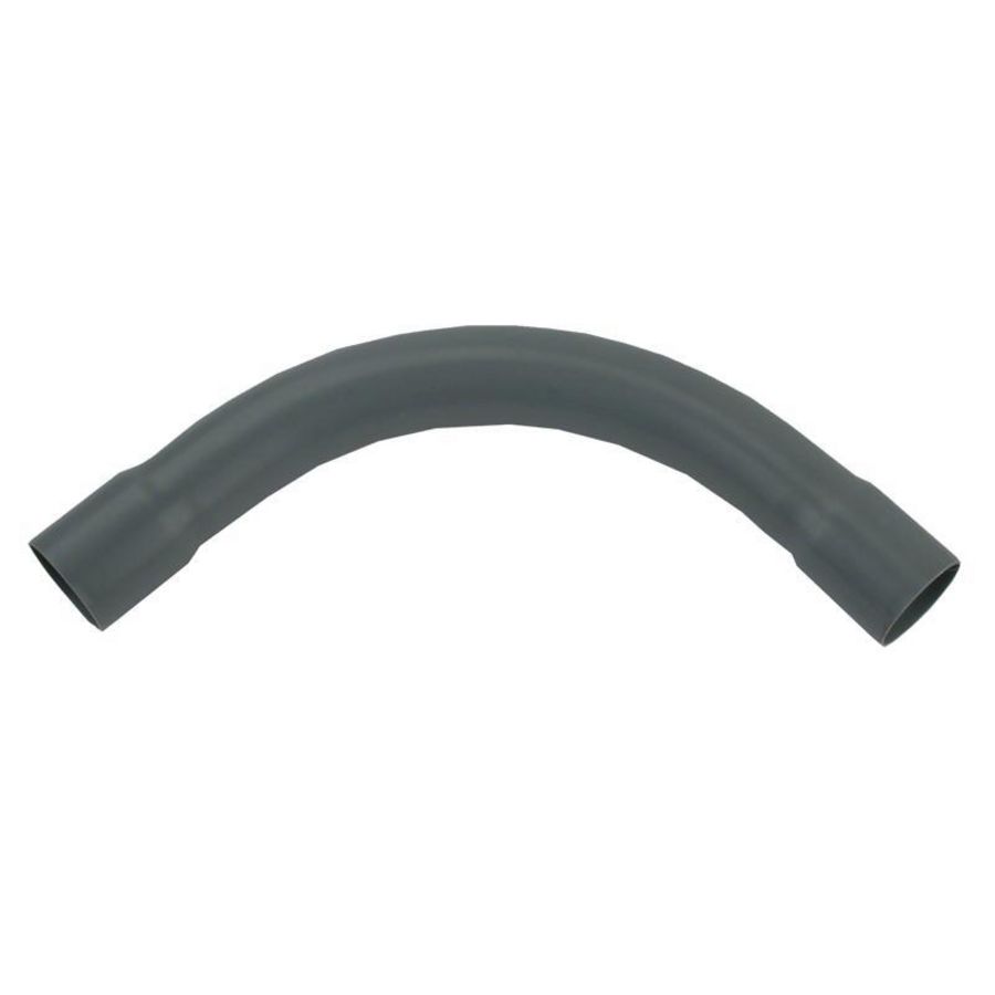 Elektrobocht PVC 90° grijs 3/4" verbeterd slagvast (VSV)