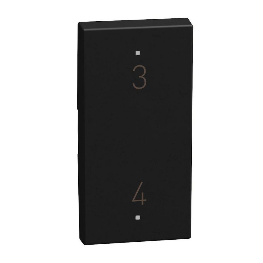 Light Now toets pictogram 3-4 MyHOME 1 module zwart