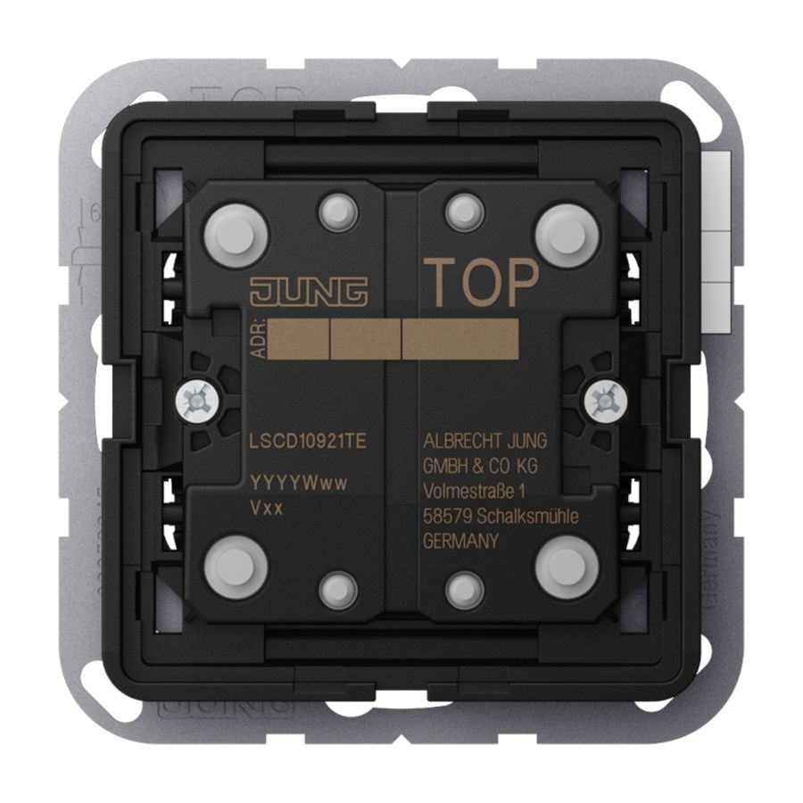 Tasteruitbr.module F10 2-voudig CD/LS KNX