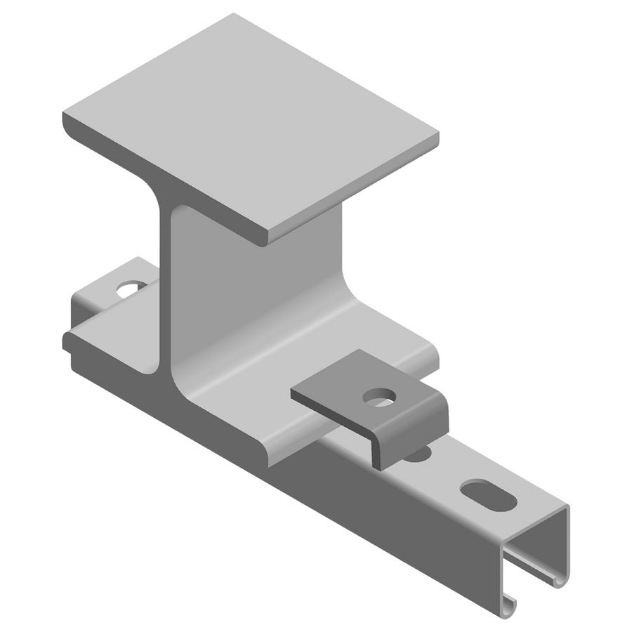 NX6030V Balkklem C zonder lip 1-gat Ø14mm