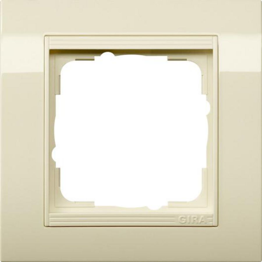 Afdekraam 1-voudig bred Gira Standard 55 creme wit