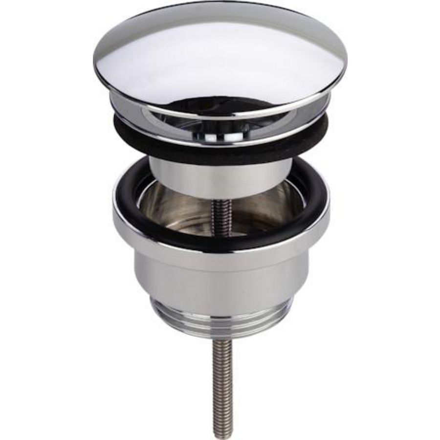Afvoerplug Visign V1  messing verchroomd Ø63mm  1.1/4" niet afsluitbaar