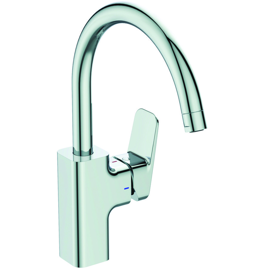 ceraplan keukenmengkraan m hoge uitloop bluestart chroom BD334A