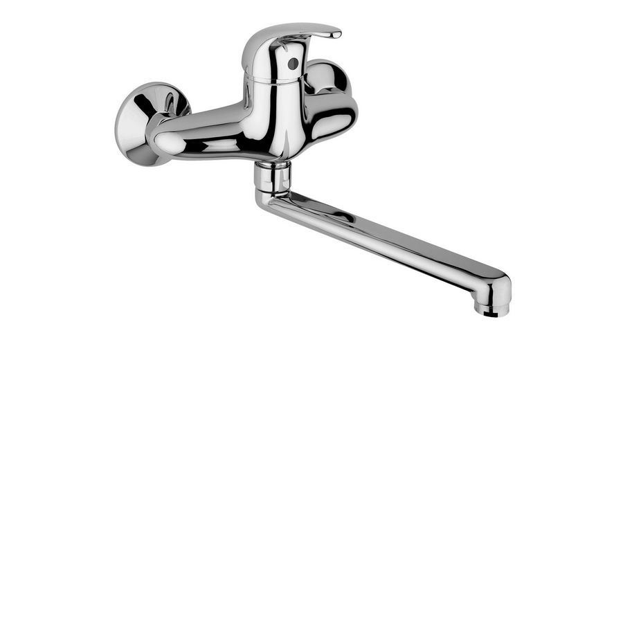 opbouw NETTUNO DUE keukenmengkraan met draaibare, getrokken uitloop L150 chroom