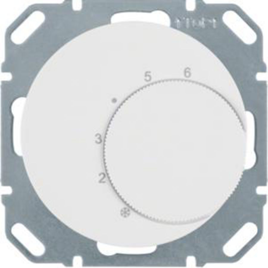 Thermostaat met wisselcontact berker R.1/R.3 wit