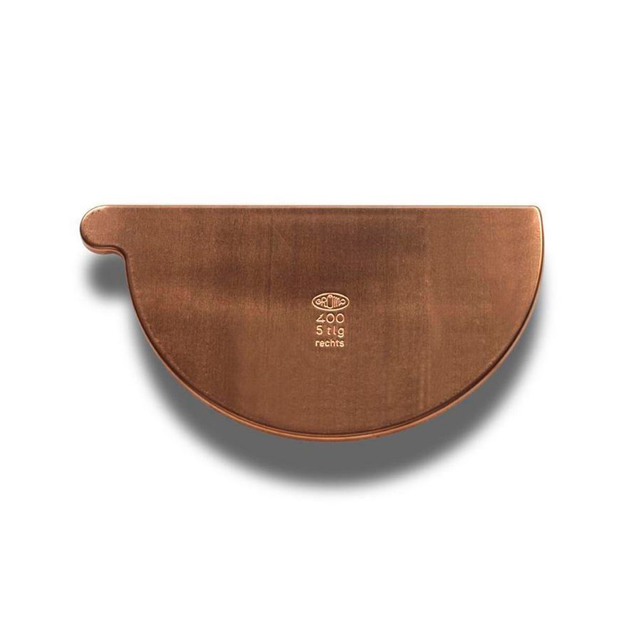 Koperen kopschot M250 rechts zonder kraal