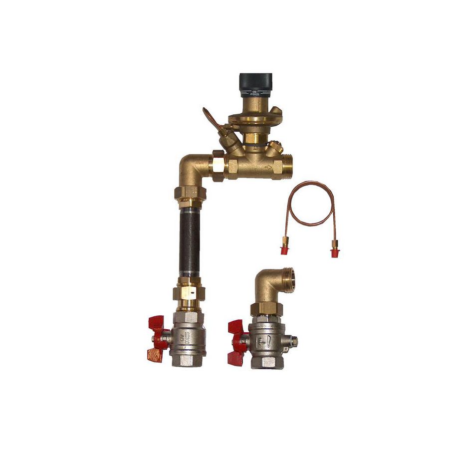 Aansluitset 2 haaks warmte meter DN25