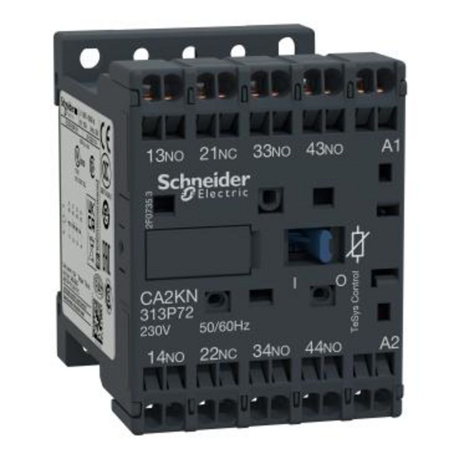Bedieningsrelais 3M+1V <=690V Stuurspanning 230V AC K