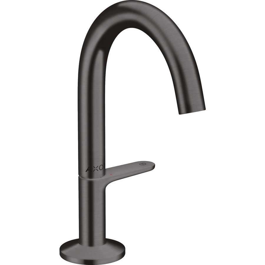 Wastafelmengkraan met afvoerplug Brushed Black Chrome AX One