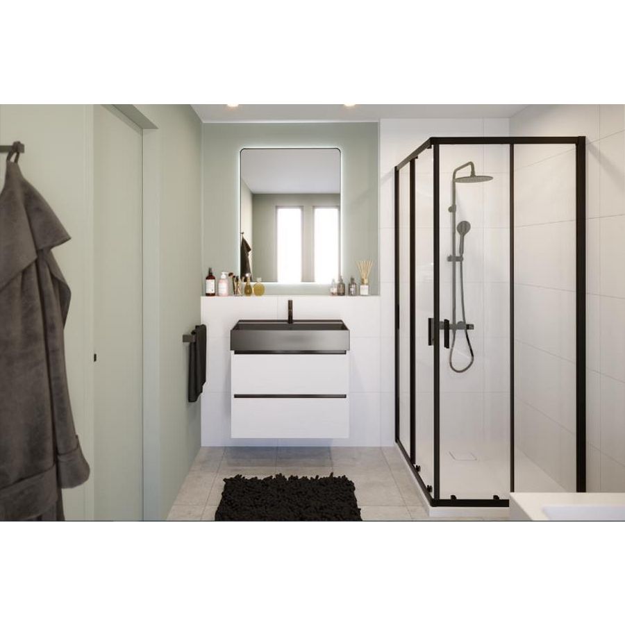 Hamar 2.0 R207 douchecabine 80x80x200 square zwart