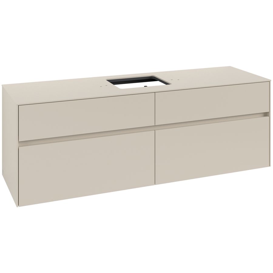 Wastafelonderkast Collaro 1600x548x500mm Cashmere Grey C134B0VN
