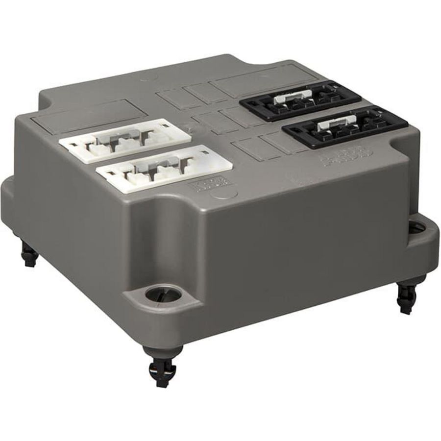 Connectordeksel 3640 Winsta 2x3P zwart 2x3P wit aansl. VVE=5