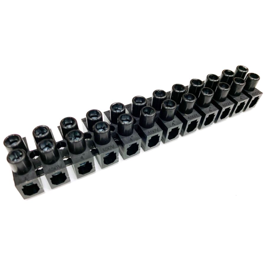 Kroonklemmenstrook 12p 0,5 t/m 4mm² zwart VVE=50