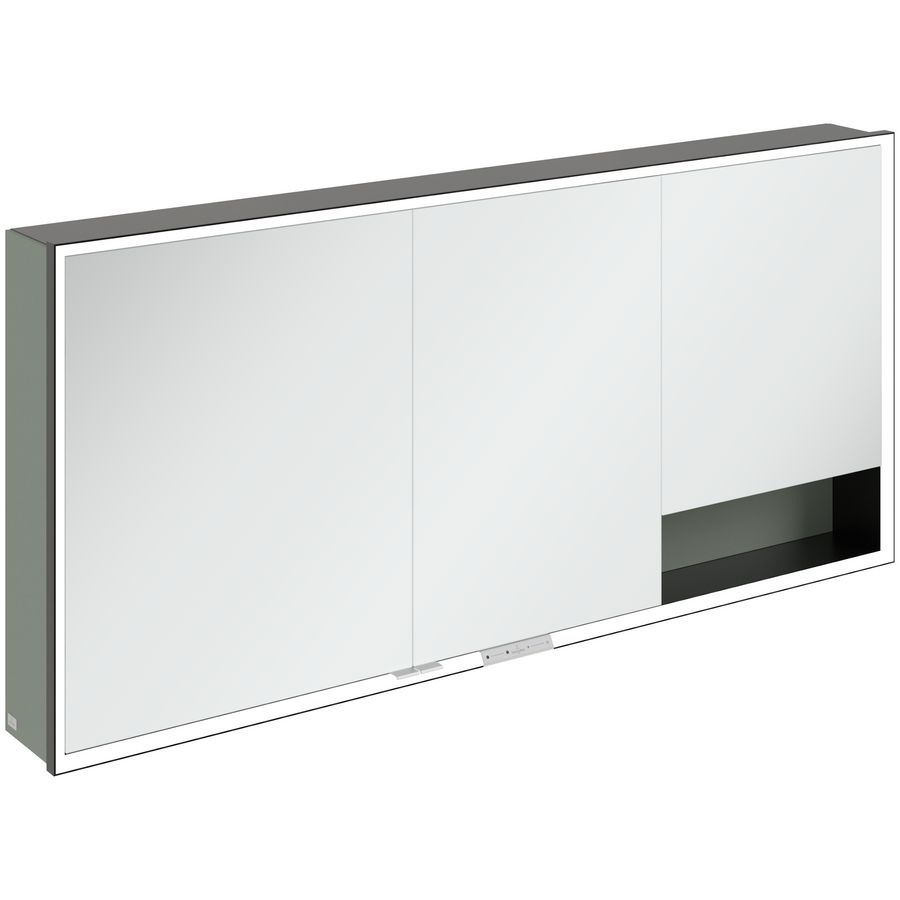 Opbouw Spiegelkast My View+ 1600x750x168mm Soft Green