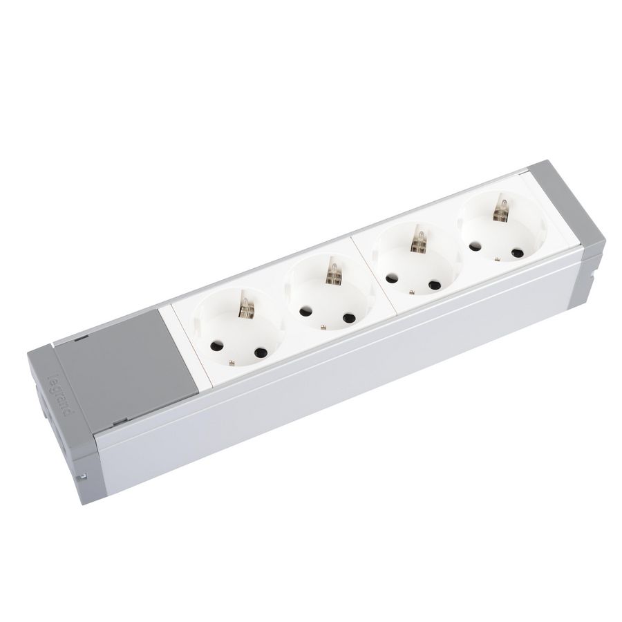 Tafelcontactdoos met 4 Mosaic Wandcontactdoos