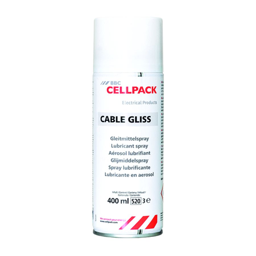 Spray 400 ml type CABLE GLISS Kabelglijmiddel