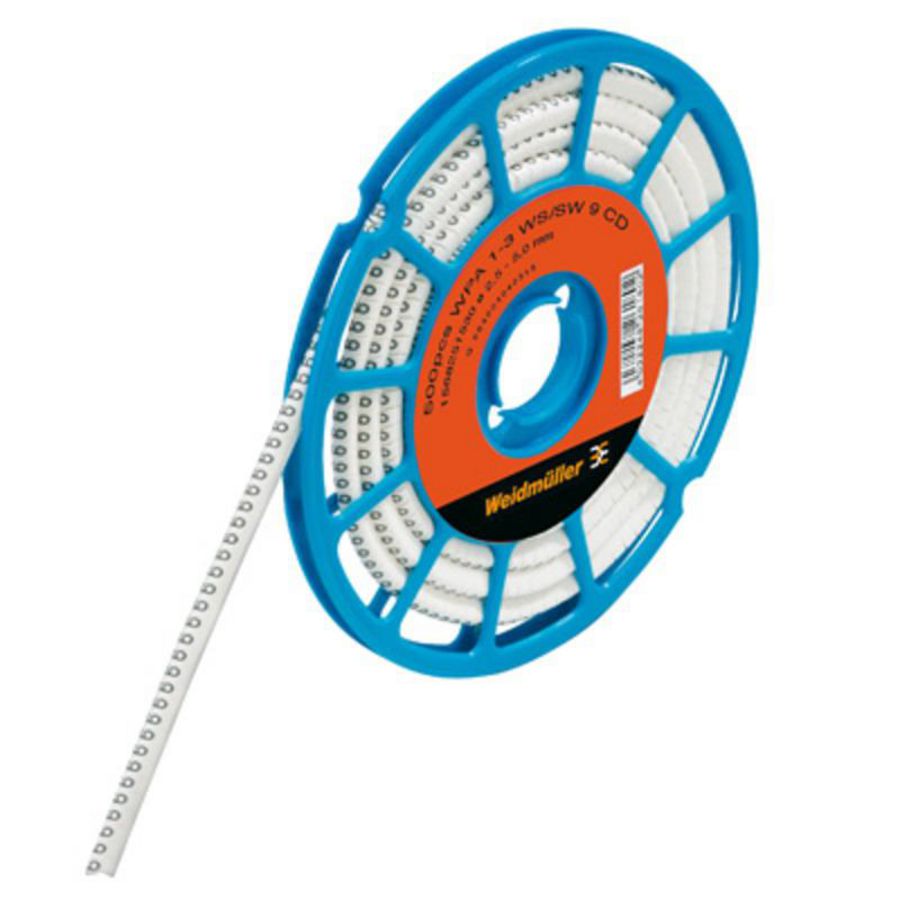 Kabelcoderingsyst. wit O.D.2.5-5mm PVC soft with VVE=500