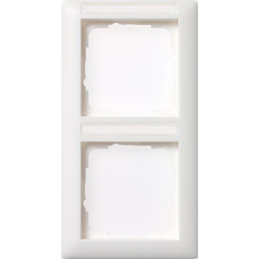 Afdekraam 2-voudig verticaal TK Gira Standard 55 zuiver wit