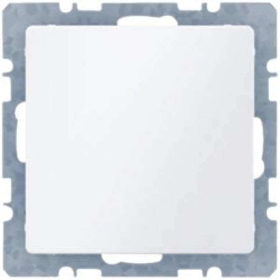 Blindplaat met sokkel spreidkl. berker Q.1/Q.3/Q.7 polarwit