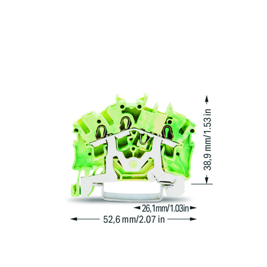 3-draads aardklem 2,5mm² Ex e II- 6307 VVE=100