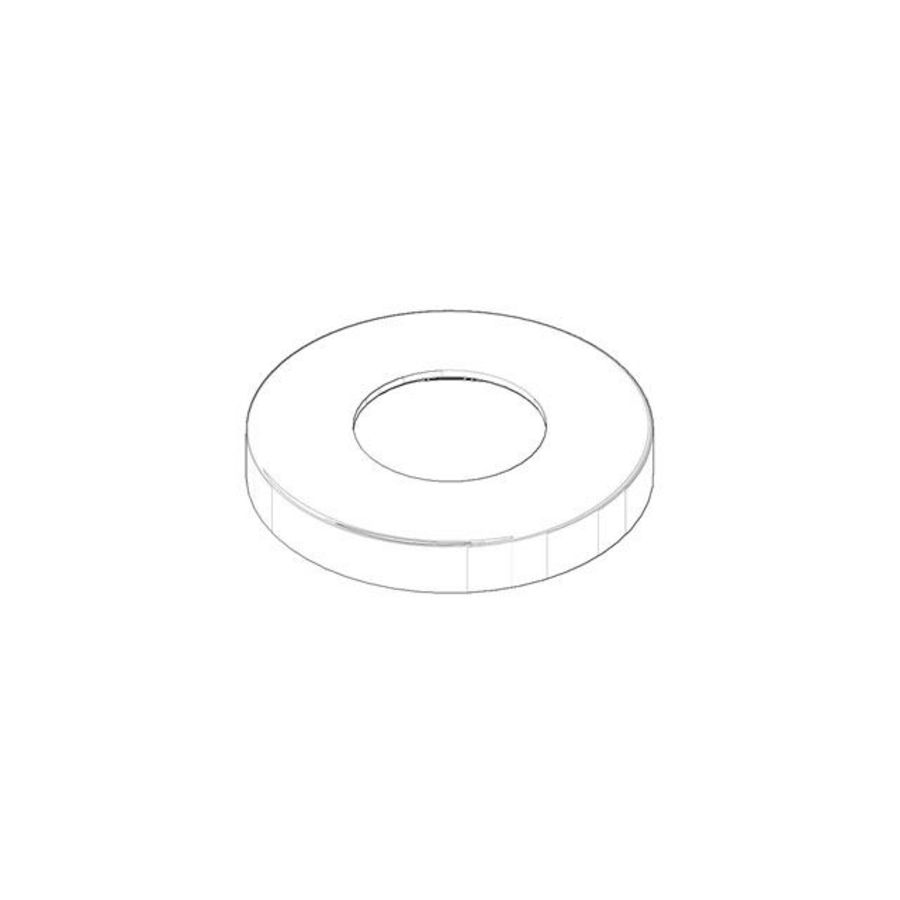 Rozet 60x28,3x9mm Platina gebors.