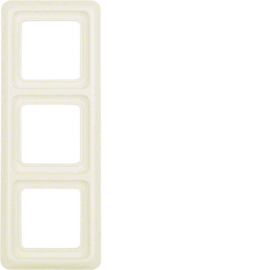 Afdekraam IP44 3-v wit glanzend