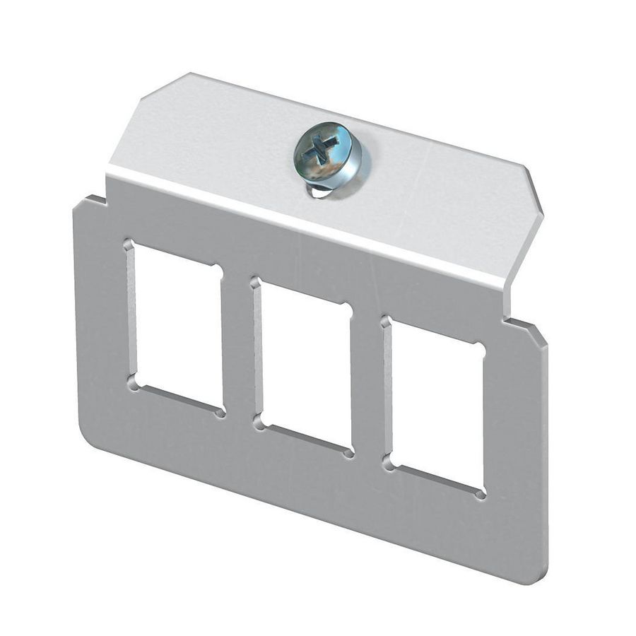 Dragerplaat 3 x gatenpatroon type C rvs A2 1.4301