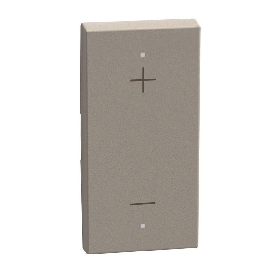 Light Now toets pictogram + en MyHOME 1 module stone