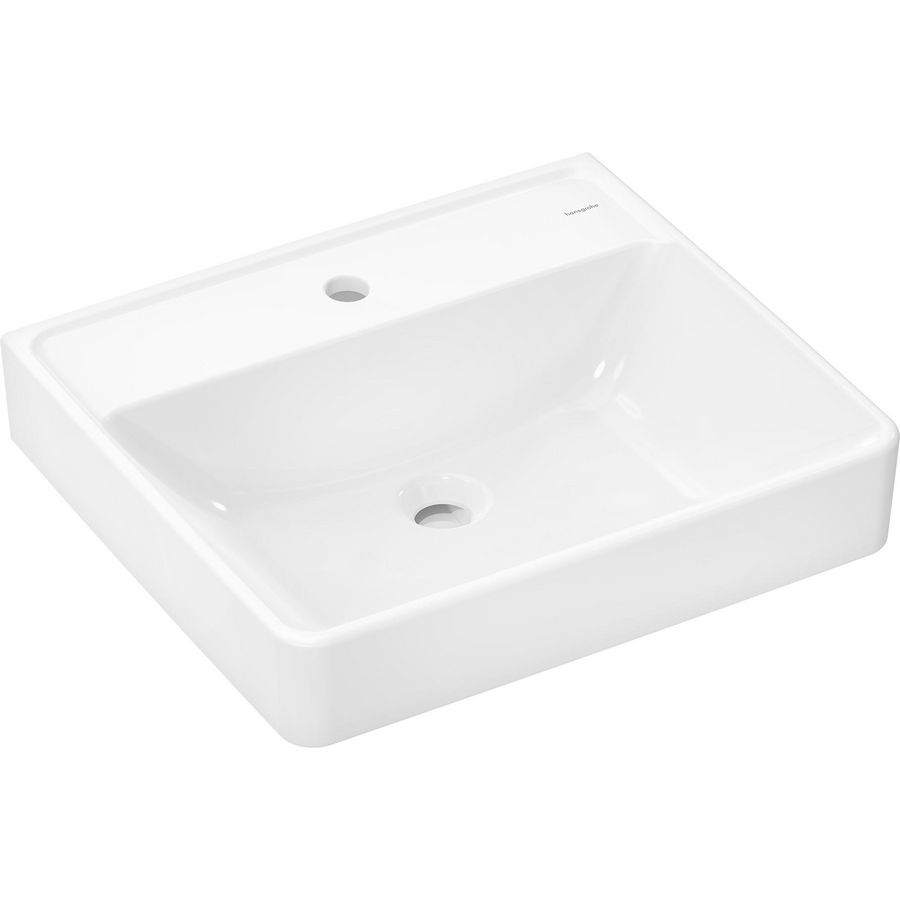 Wastafel 550x480mm kraangat zonder overloop SmartClean wit Xanuia Q