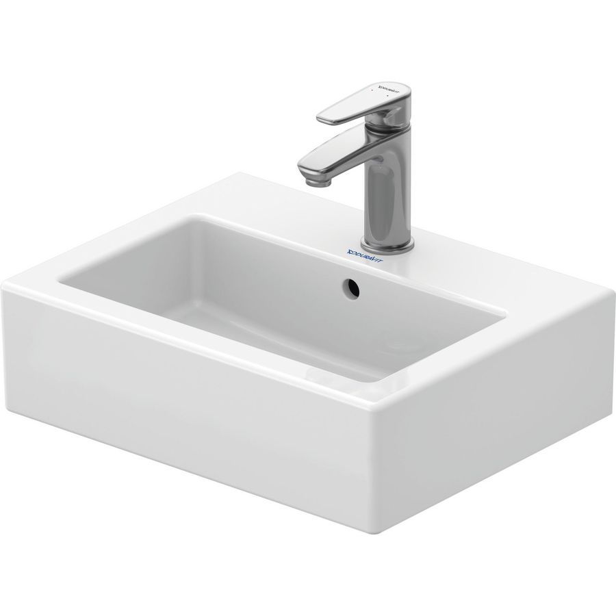 VERO #070445 fontein 450mm wit met kraangat met overloop geslepen onderzijde