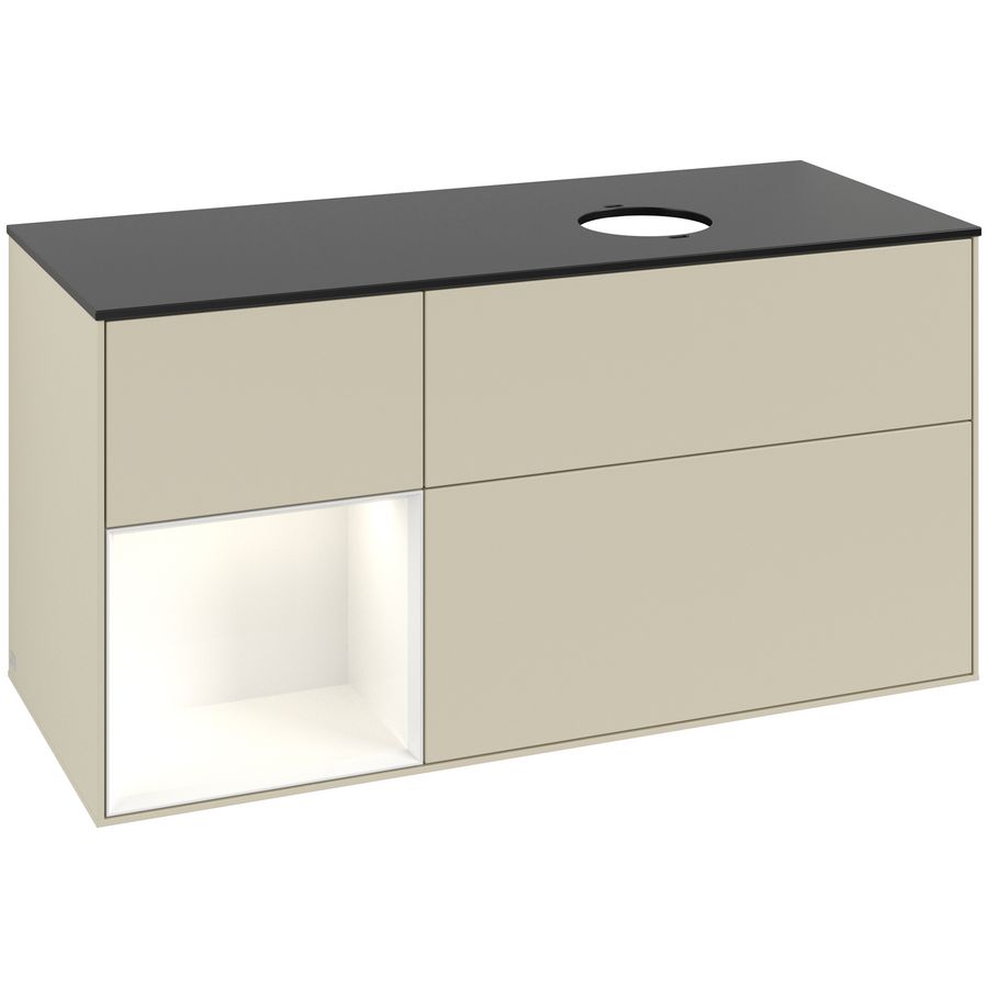 Wastafelonderkast Finion 1200x603x501mm S.Grey Matt Lacquer FA42GFHJ