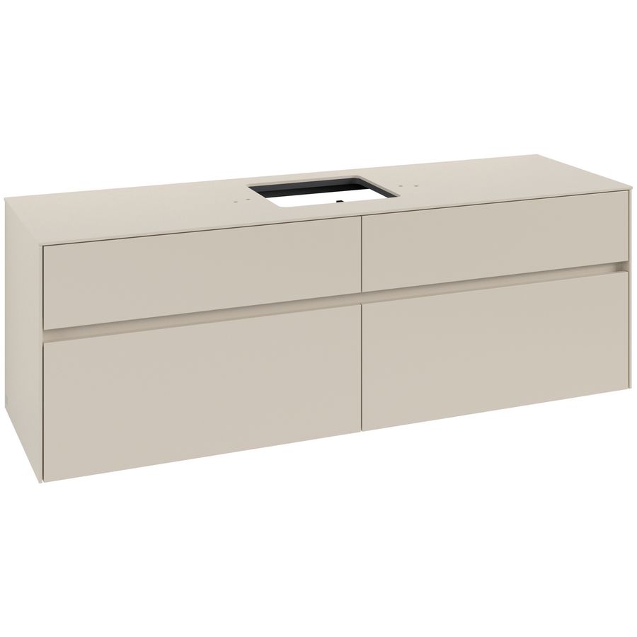 Wastafelonderkast Collaro 1600x548x500mm Cashmere Grey C13400VN