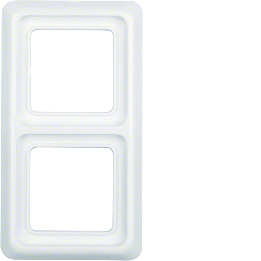 Afdekraam IP44 2-v polarwit glanzend
