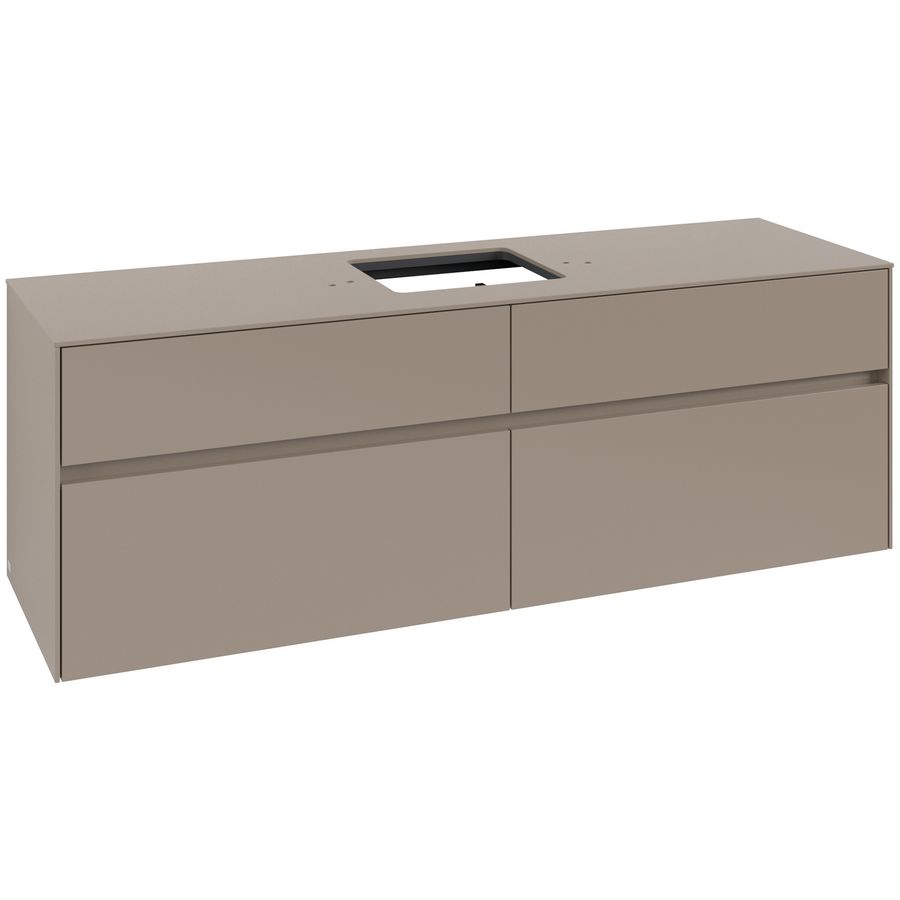 Wastafelonderkast Collaro 1600x548x500mm Taupe C13400VM