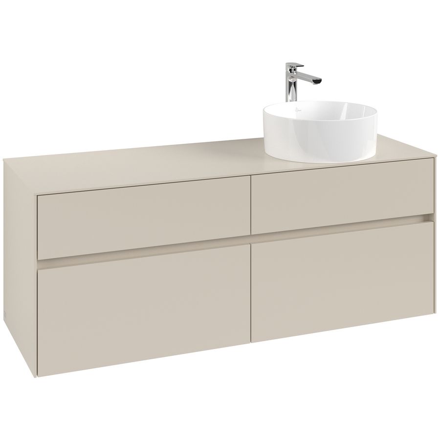 Wastafelonderkast Collaro 1400x548x500mm Cashmere Grey C04700VN