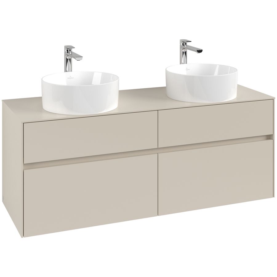Wastafelonderkast Collaro 1400x548x500mm Cashmere Grey C04800VN