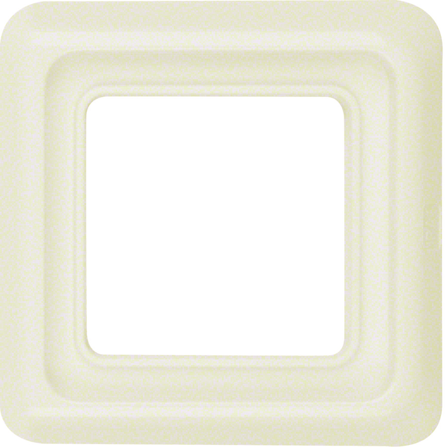 Afdekraam IP44 1-v wit glanzend