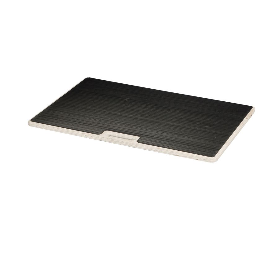 Bovenplaat tbv Tilemaster vuren multiplex met fijnrib mat 730x480x18mm.