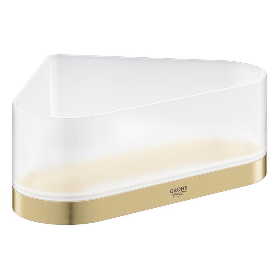 Selection korf met houder hoekmontage 41038GN0 cool sunrise geborsteld (mat goudkleurig)