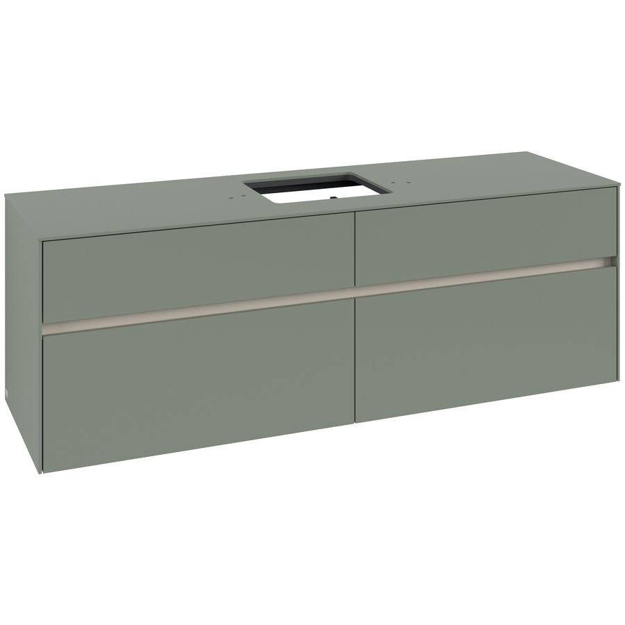Wastafelonderkast Collaro 1600x548x500mm Soft Green C13400AF