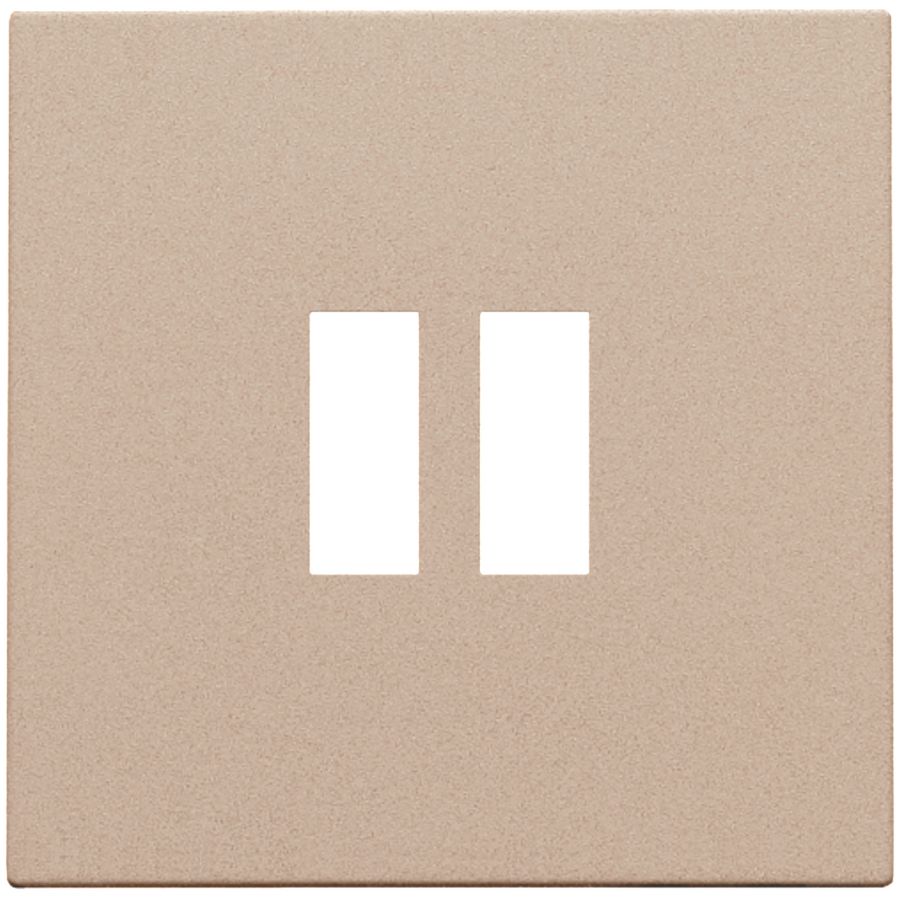 Afwerkingsset dubbele USB-A-lader champagne coated