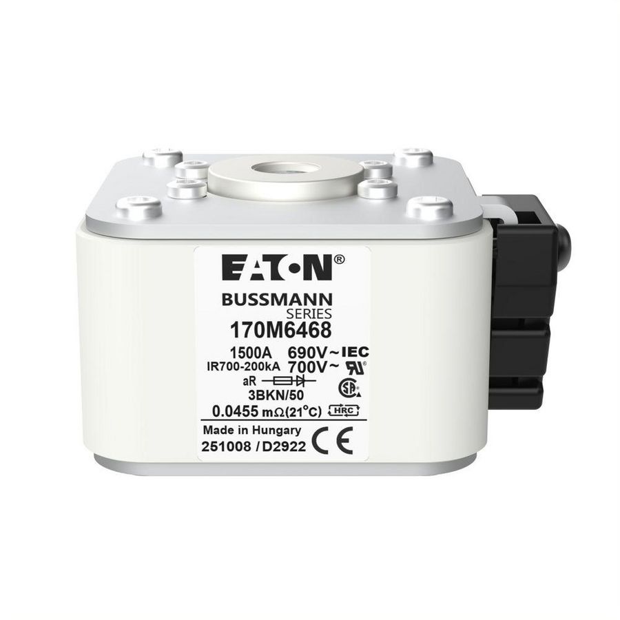 Zekering hoge snelheid 1500A AC 690V 200kA 3 aR IEC UL VVE=3