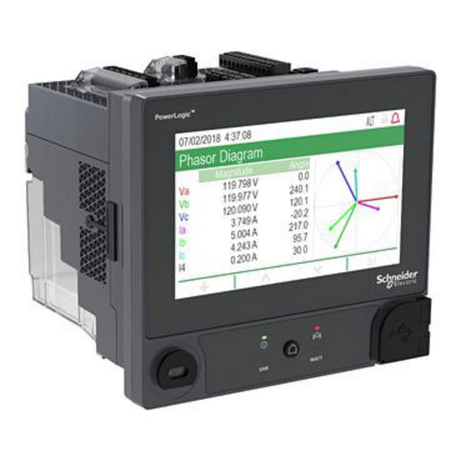 ION9000 meter LVDC DIN mount Low Voltage input current