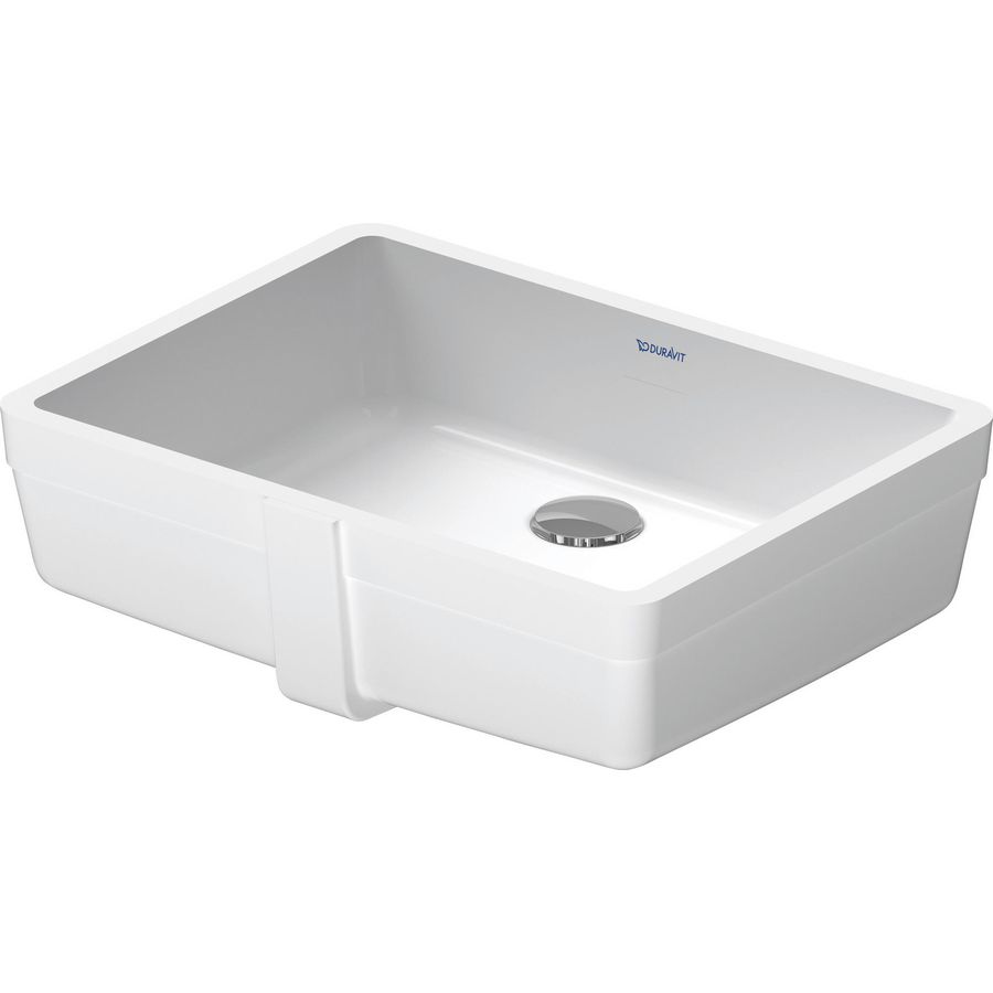 VERO #033043 inbouwwastafel 465mm wit zonder kraangat met overloop