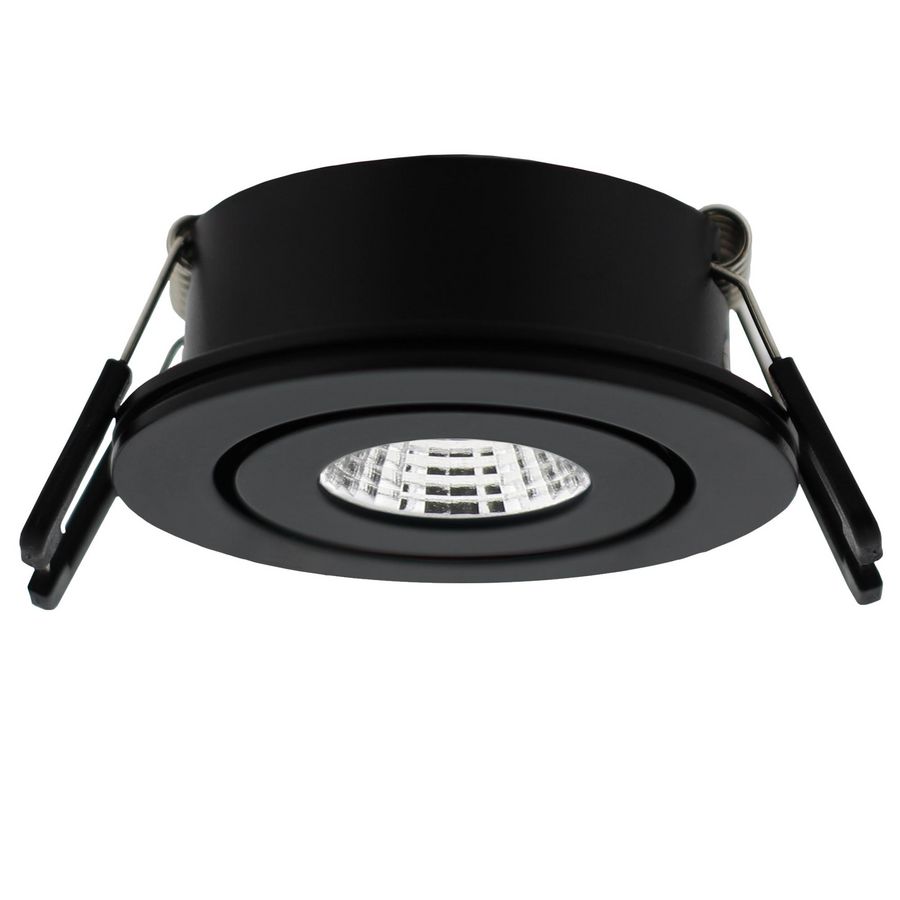 LED spot Zwart 3W 500mA Dimtowarm IP44 Lumiko Venice COB