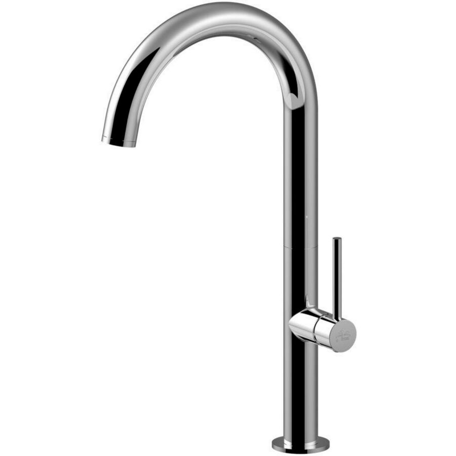 Keukenkraan CHEF 1-hendel hoge uitloop sprong 197mm chroom